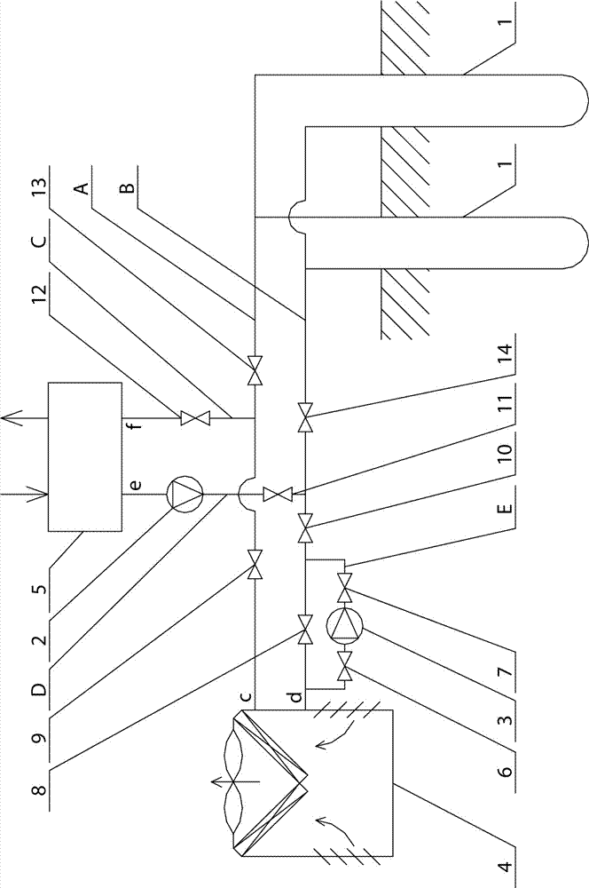 Heat pump system of soil resource having function of regulating soil temperature