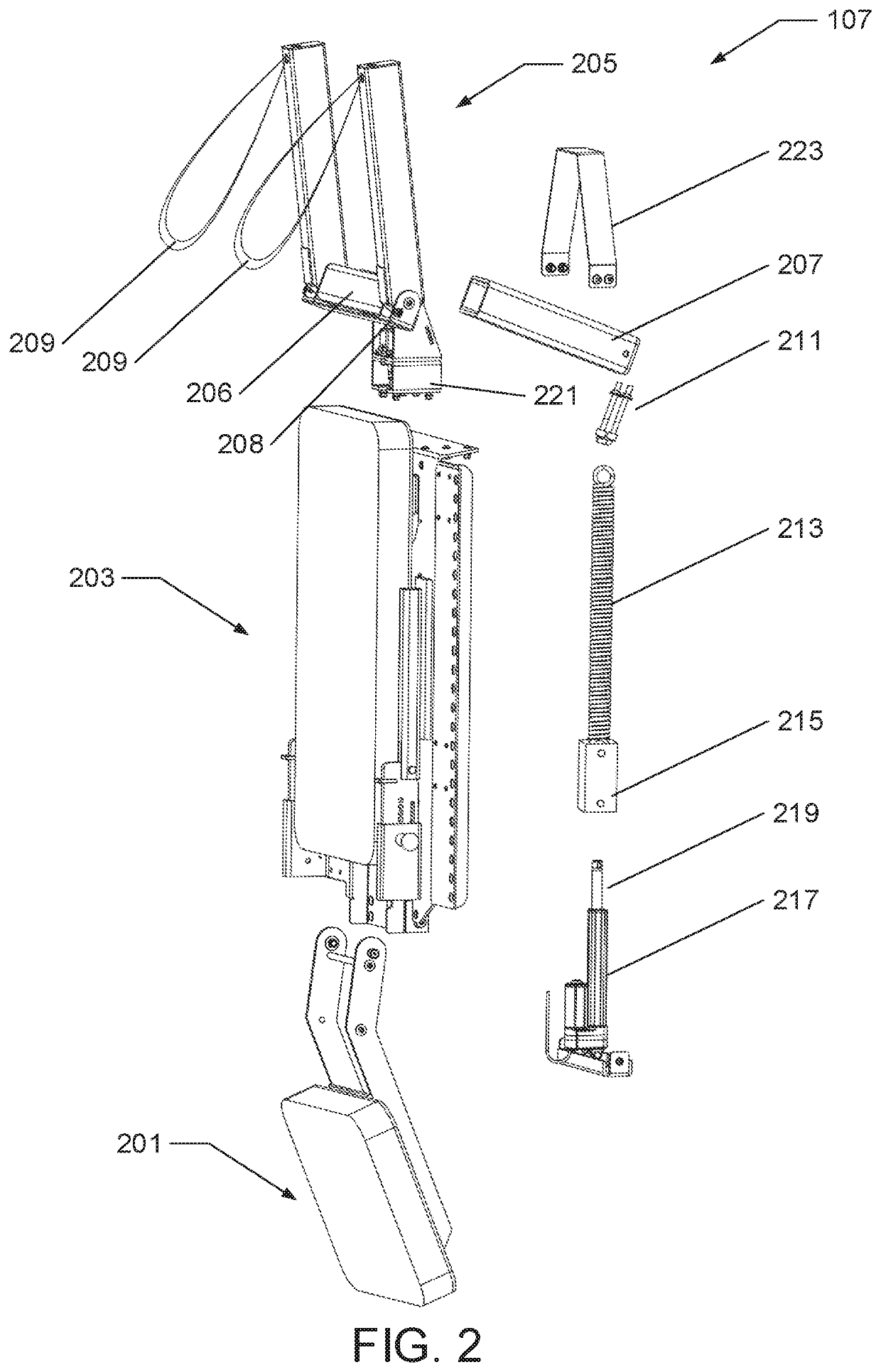 Rehabilitation device providing locomotion training and method of use