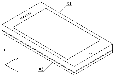 Combination structure of external component and handheld electronic device