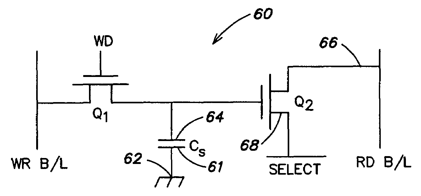 Memory gain cell