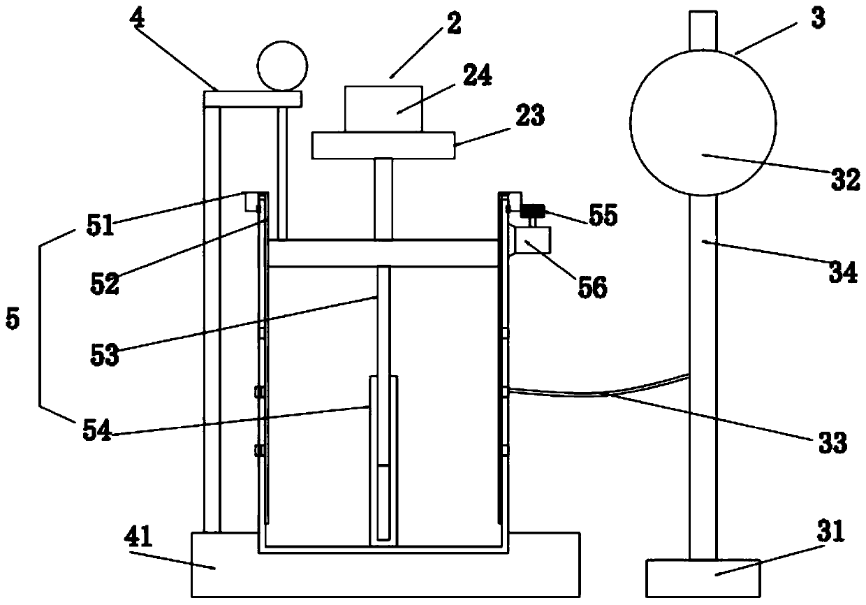 Experiment device for measuring collapsibility of saline soil