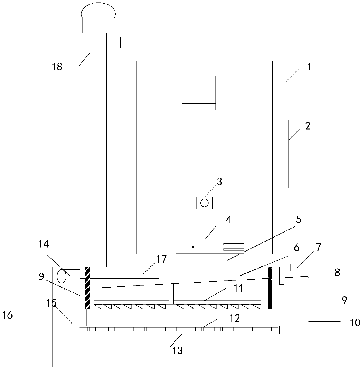 Environment-friendly toilet based on biological aerobic fermentation treatment and biological treatment method