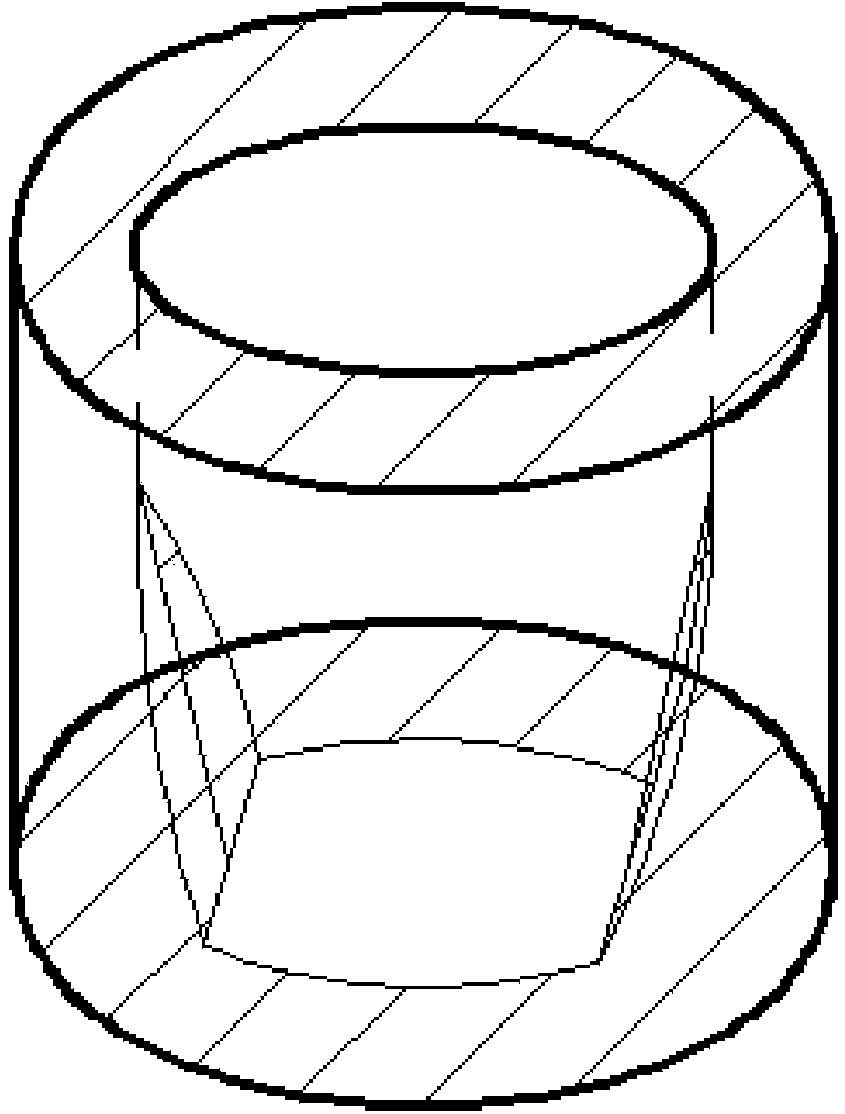 Waveguide-type W wave band circularly polarized horn antenna