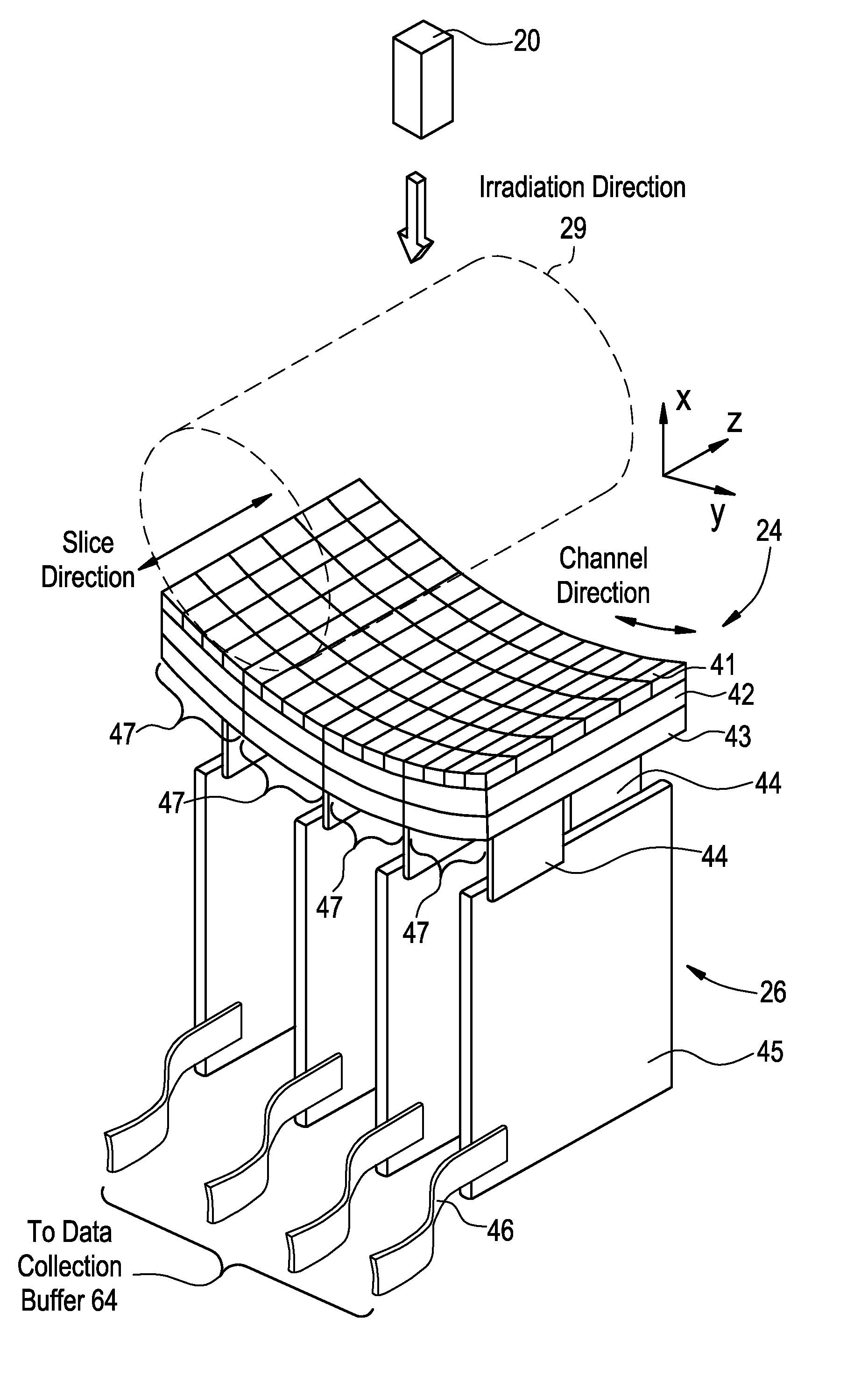 X-ray detector and x-ray ct apparatus