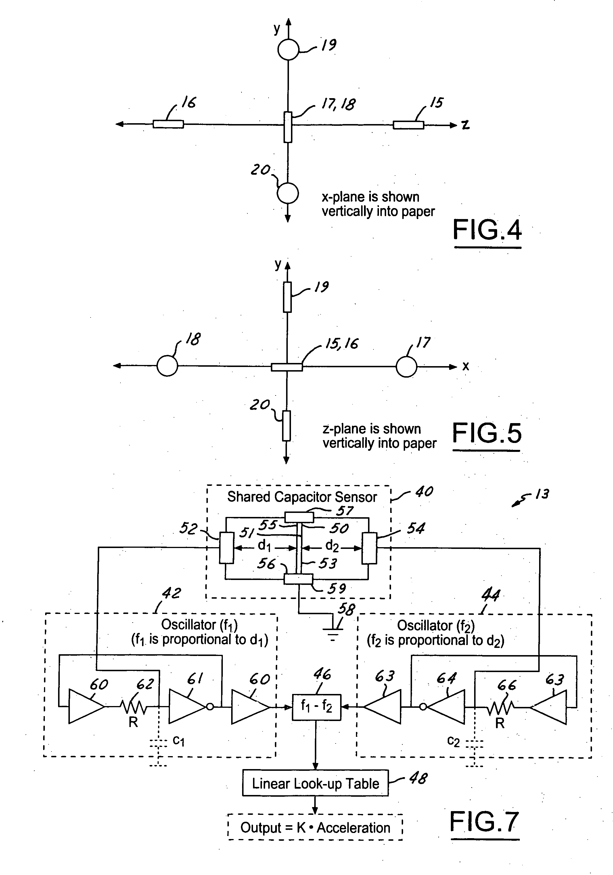 Integrated capacitive bridge and integrated flexure functions inertial measurement unit