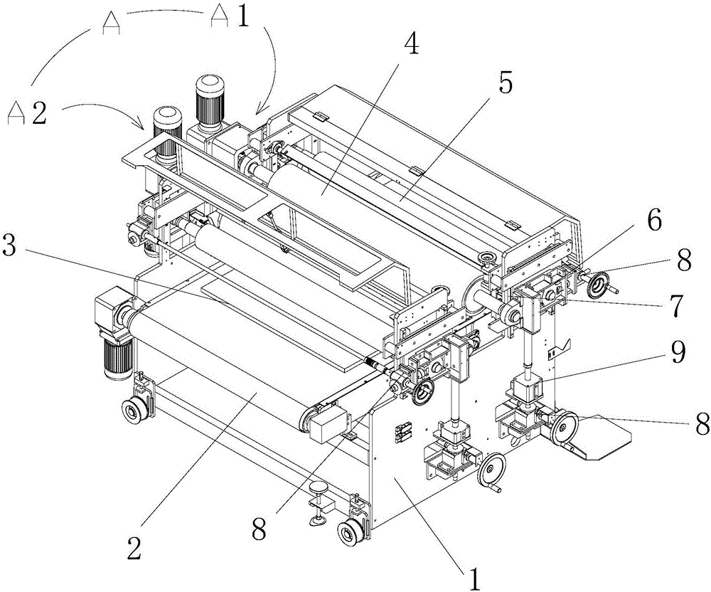 Roller coating machine