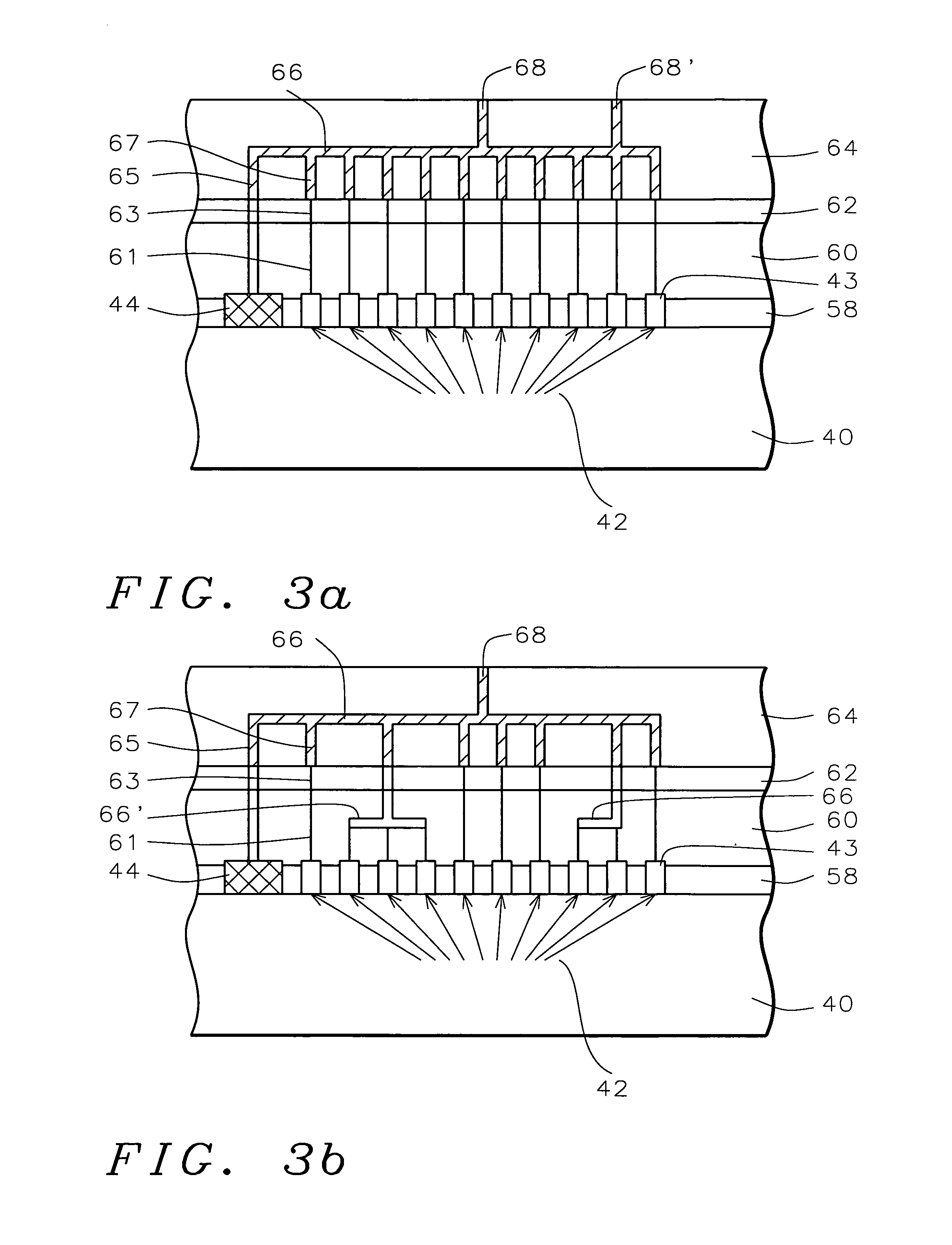 Post passivation interconnection schemes on top of the IC chips