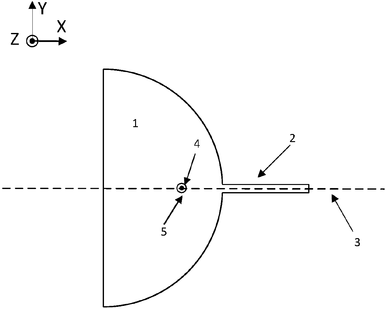 Wide-beam magnetic dipole antenna