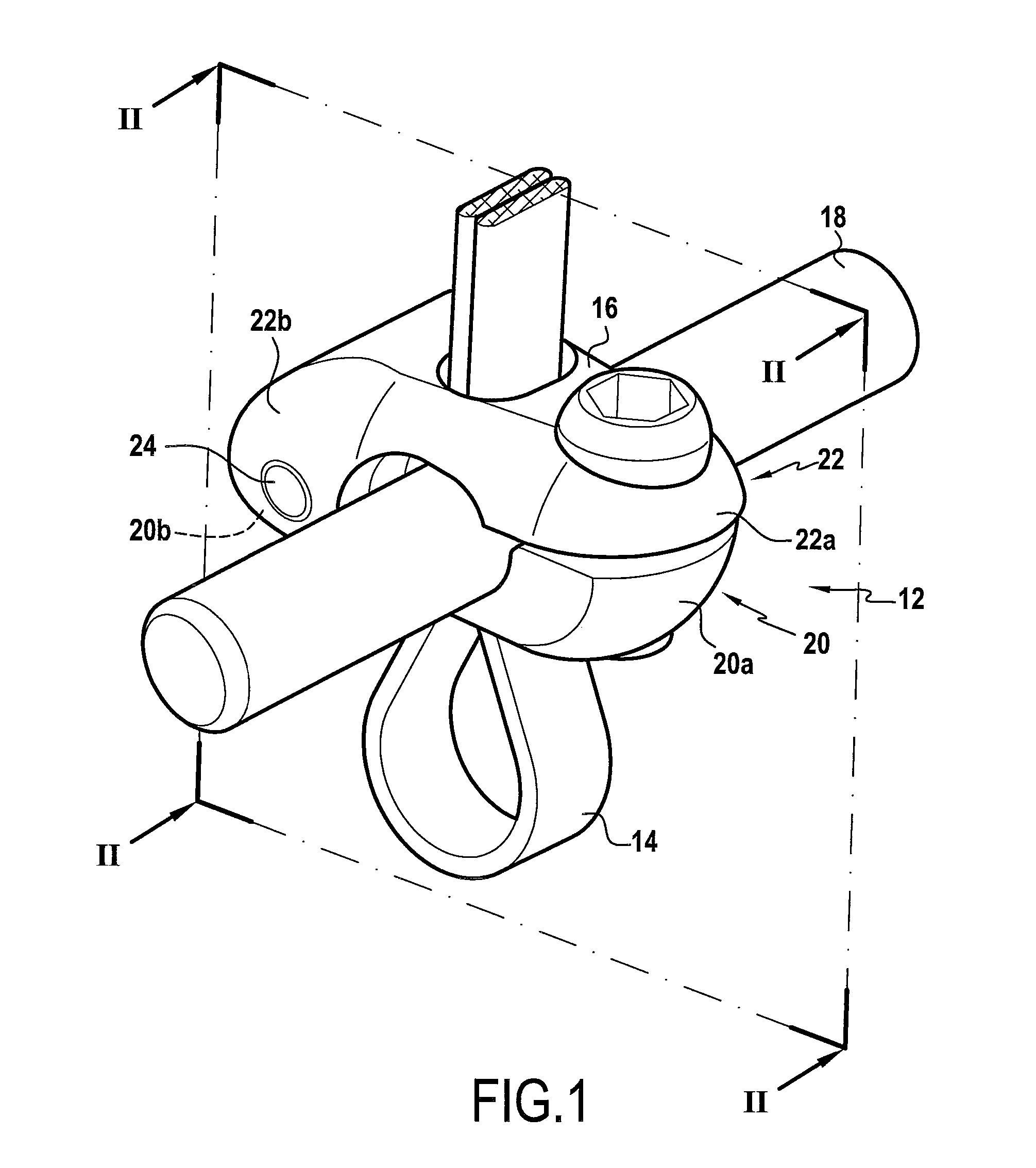 Vertebral fixing system