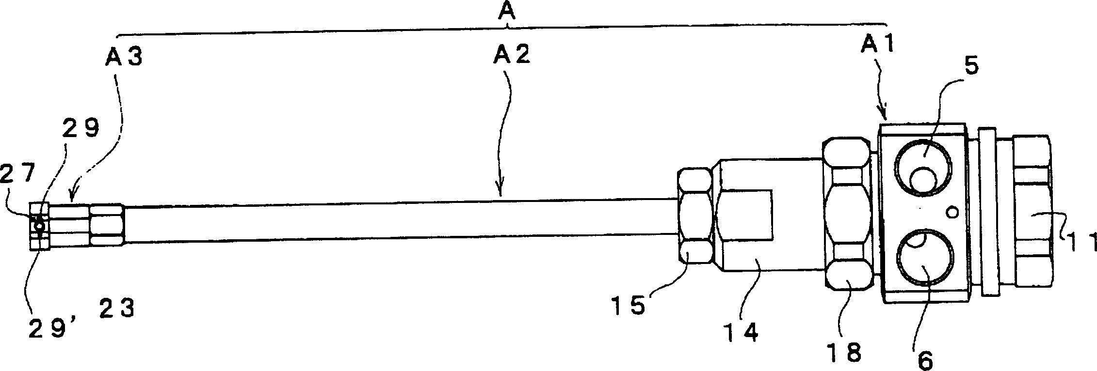 Spraying plant for cylinder inside surface coating