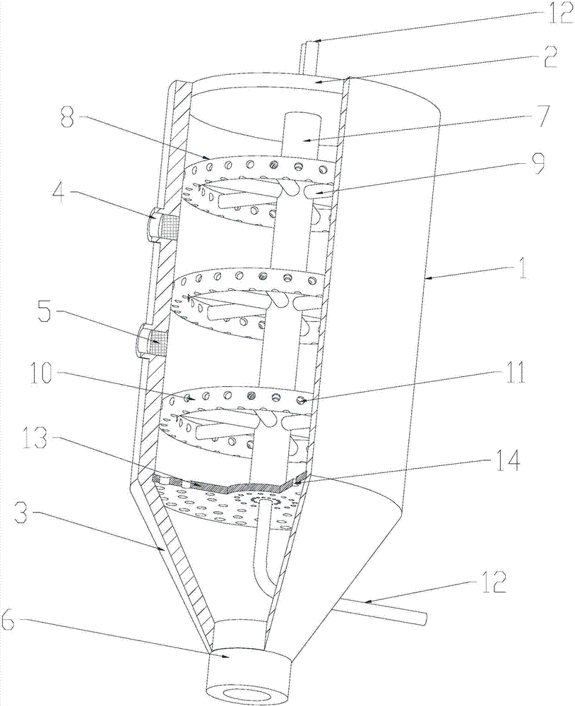 Drying apparatus for chemical fiber yarns