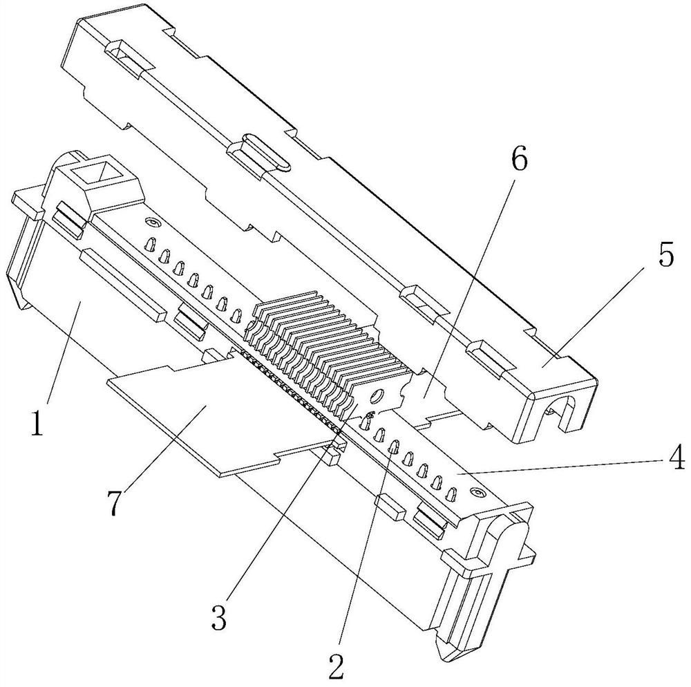 Hard disk data interface pitch conversion connector