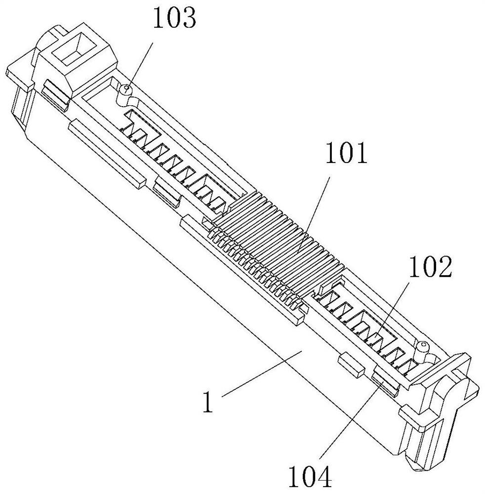 Hard disk data interface pitch conversion connector