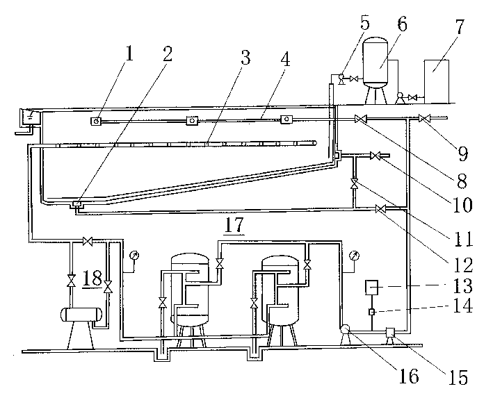 Water treatment filtration and disinfection circulating system