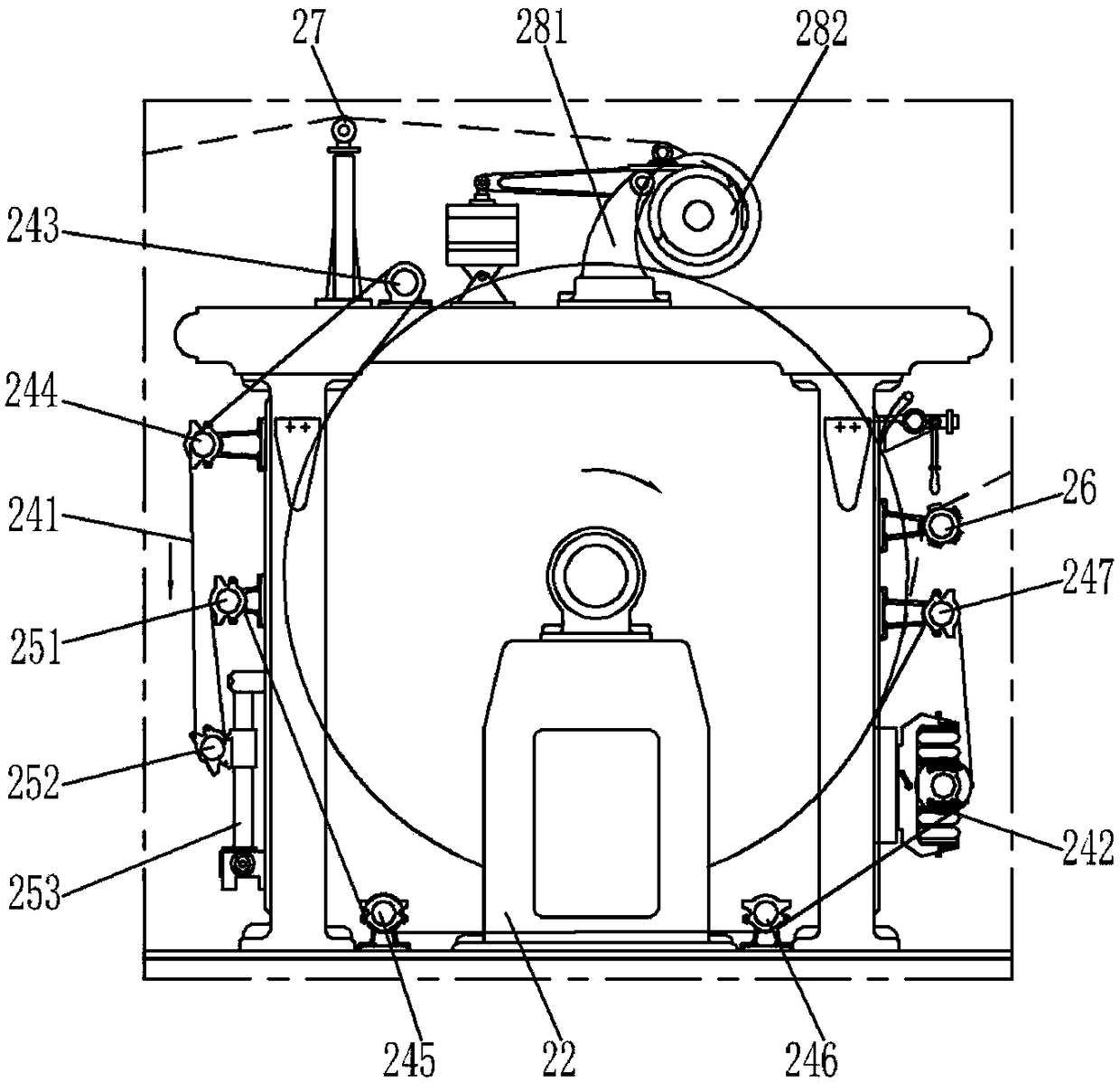 A double-sided polishing device for steel coils