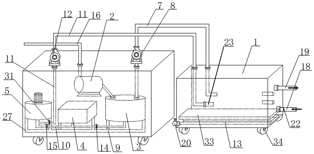 Water body oxygen-increasing circulation device with auxiliary heating function