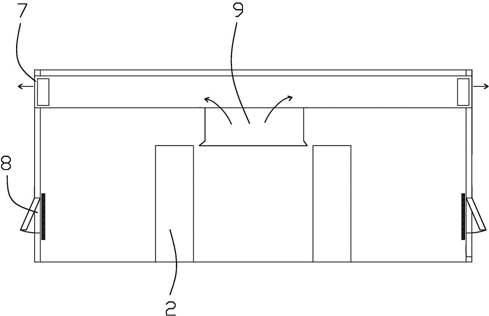 Large-scale machine room system adopting micro-space water-cooling large-load cabinet and control method