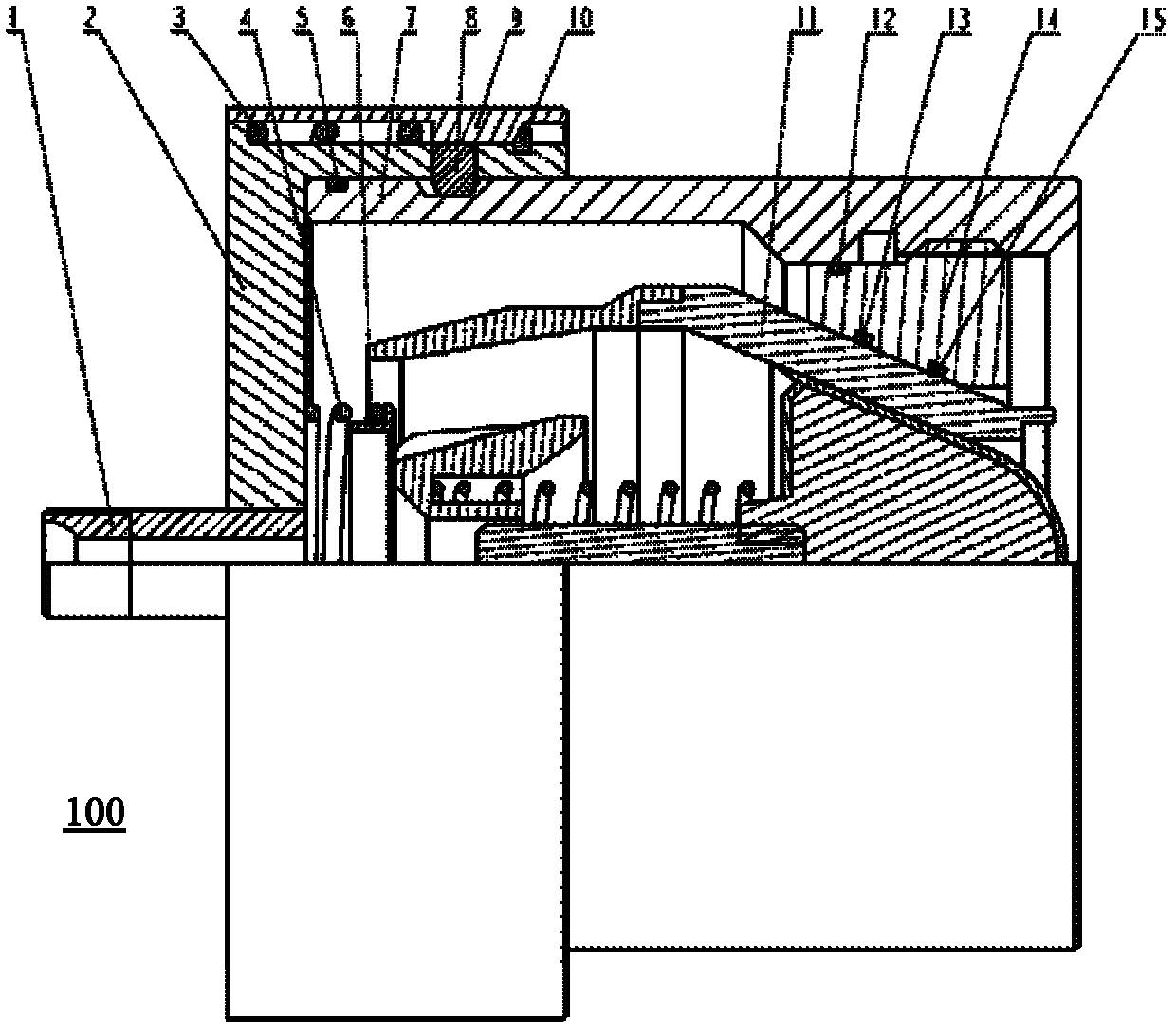 Pressure bearing detection device and method of one-way valve