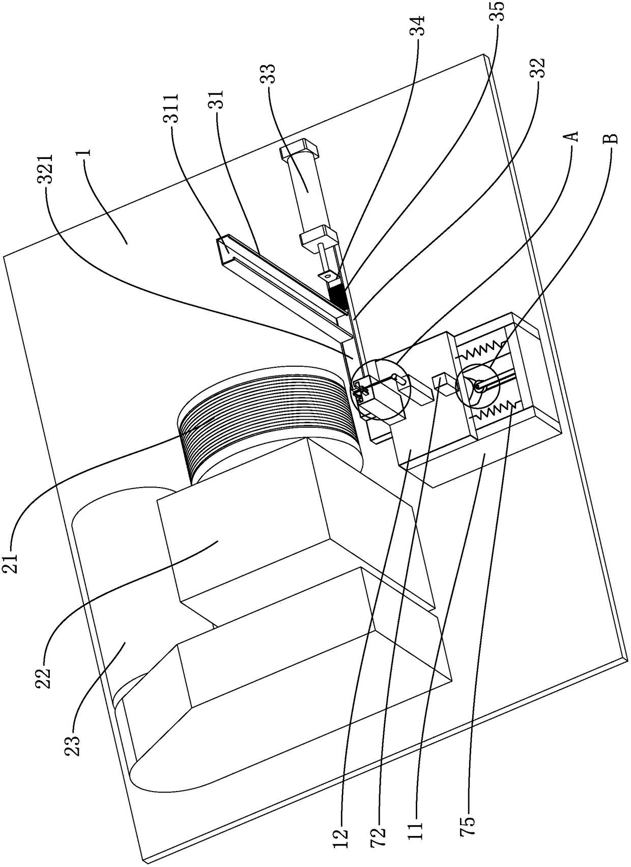 Tooth opener for hair cutting scissors head production