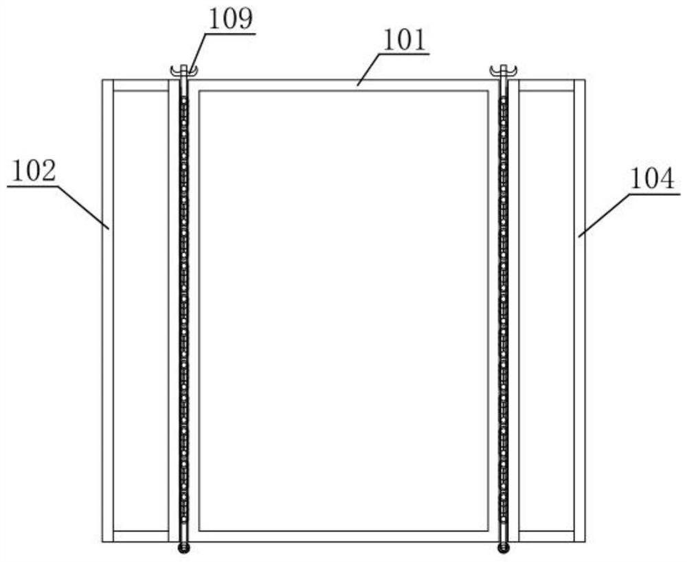 Reserved hole anti-leakage treatment process and wall-penetrating cantilever scaffold profile steel