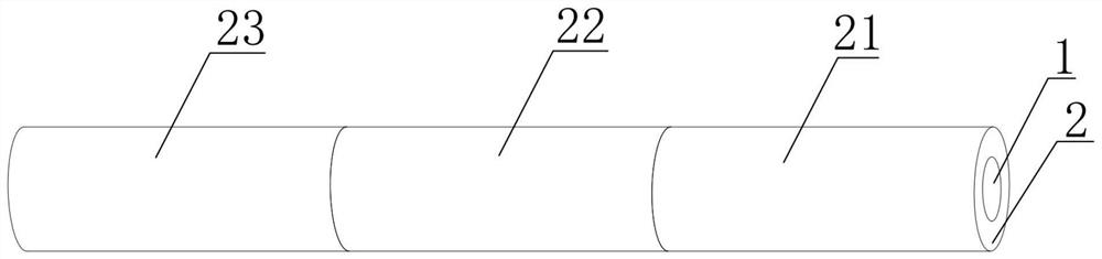 Non-uniform tubular MA transmutation rod with reactor core axial power flattening function