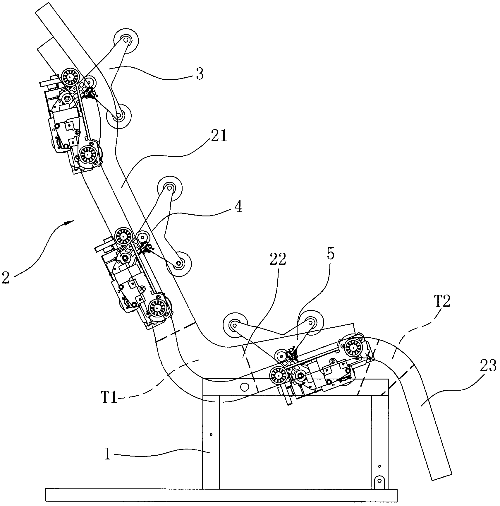 Massage chair with multiple massage cores and running control method for cores