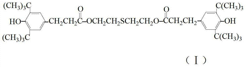 A kind of preparation method of thiophenol compound antioxidant product