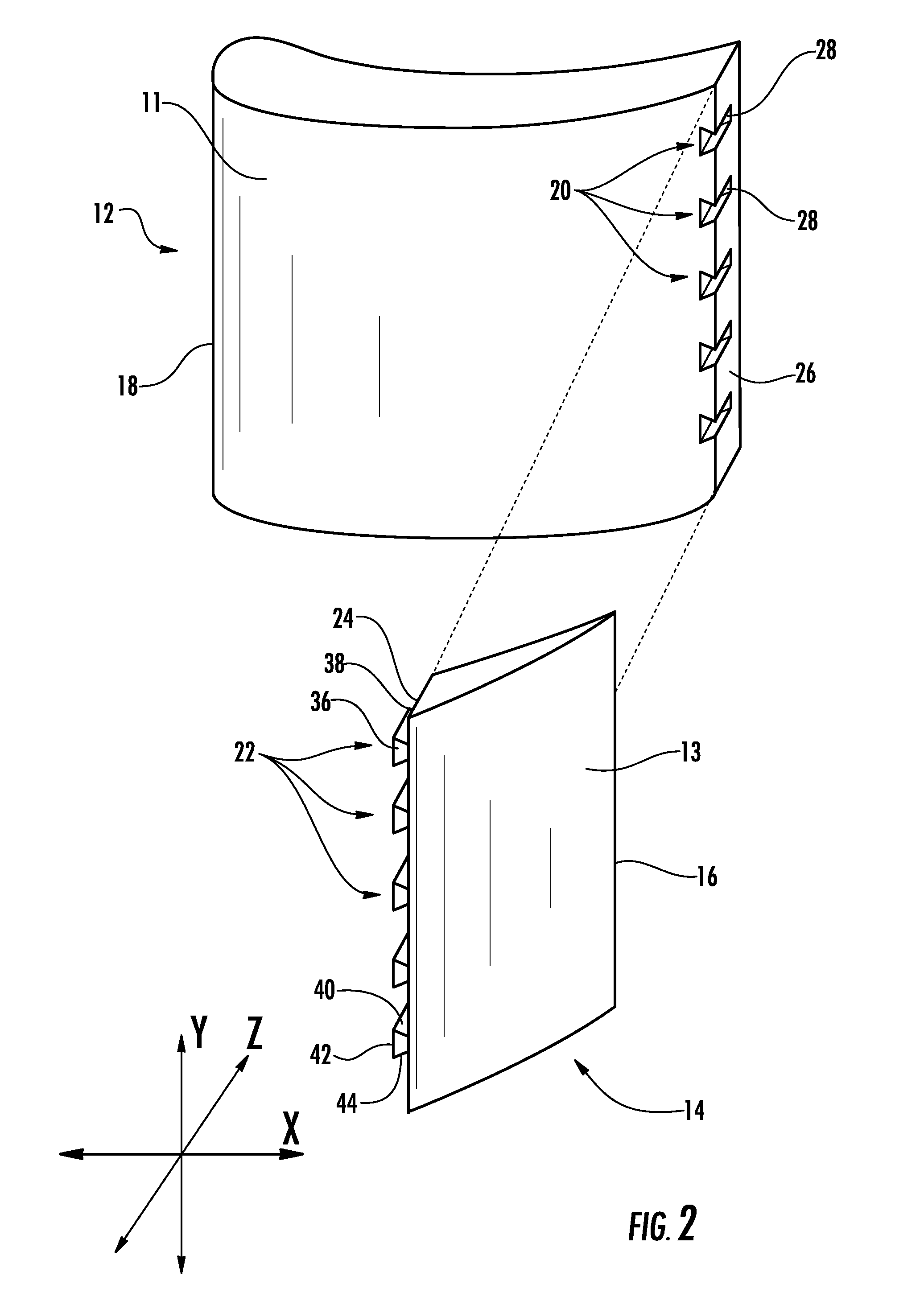 Turbine component casting core with high resolution region