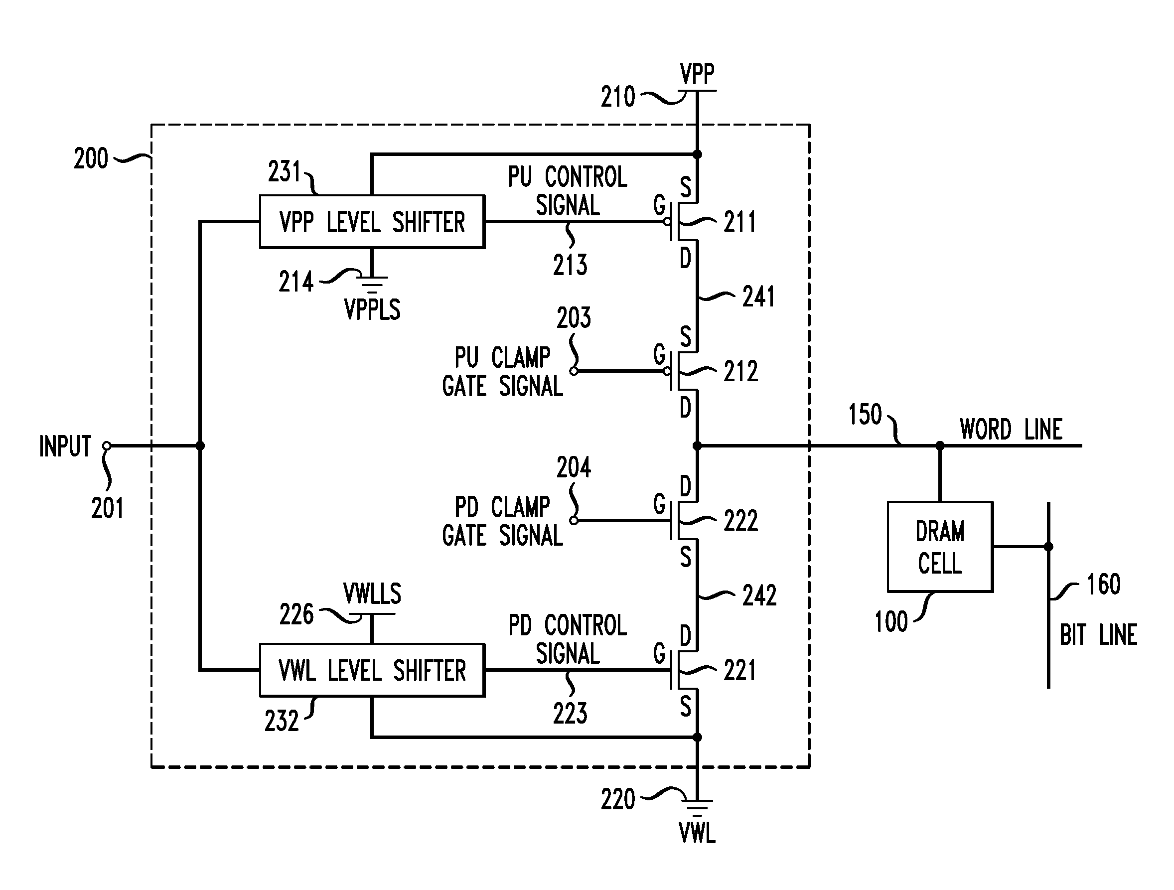 High Voltage Word Line Driver