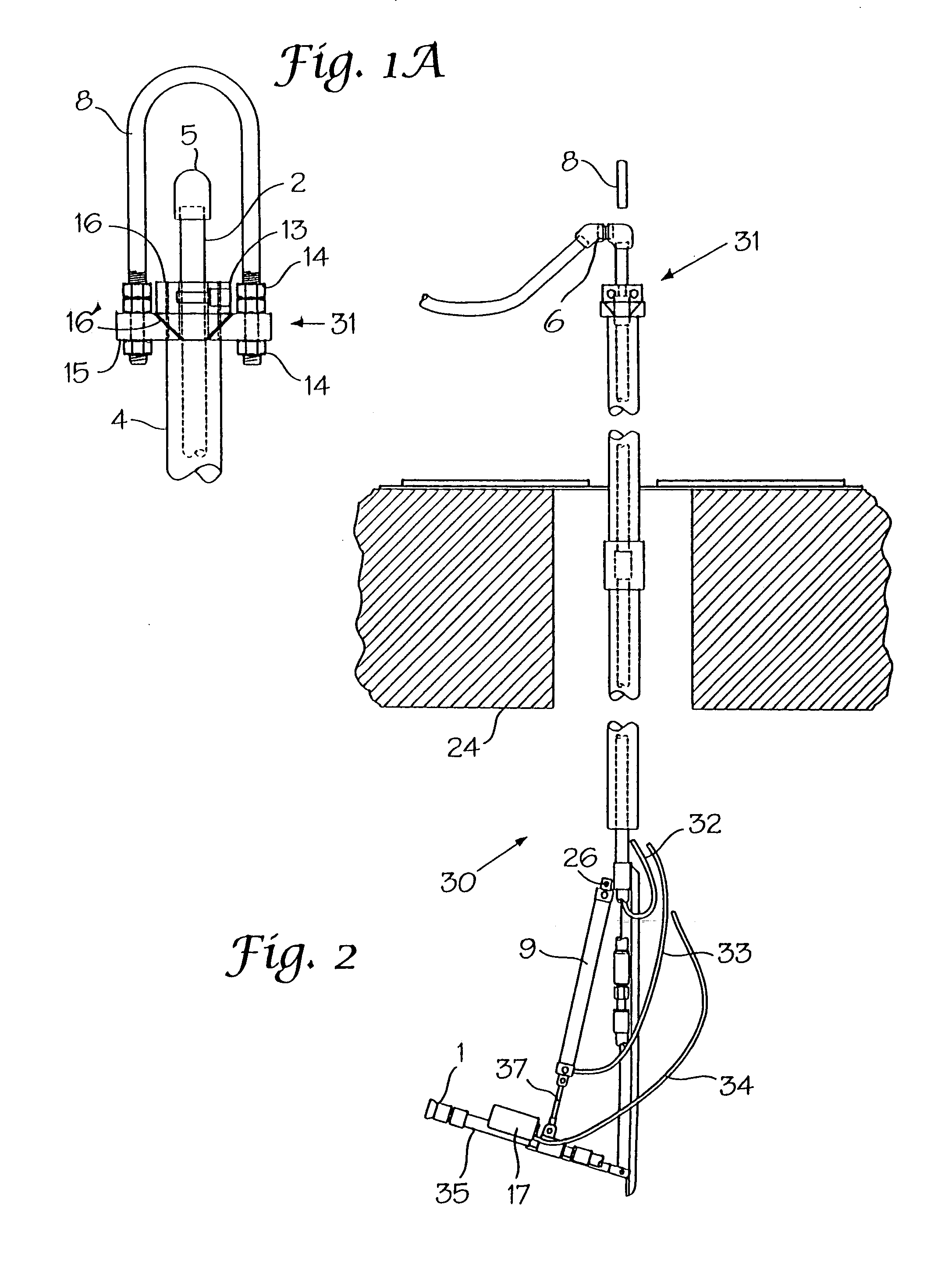 Directed spray mast