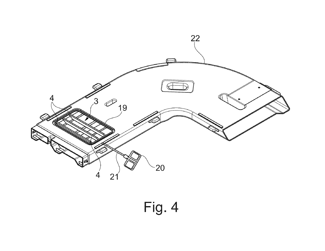 Device for controlling the air discharge from an air outlet