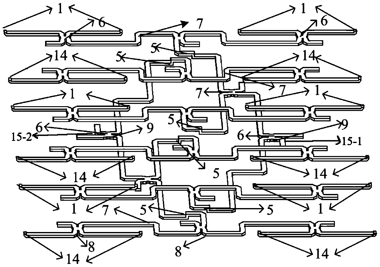 Miniaturized waveguide power division network