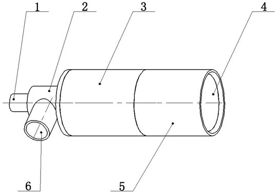 Continuous rotation detonation ramjet engine capable of supplying oil and gas in radial direction