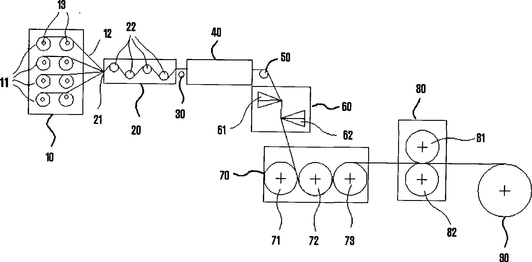 Equipment for preparing continuous fiber reinforced thermoplastic resin composite material presoaked belt and use thereof