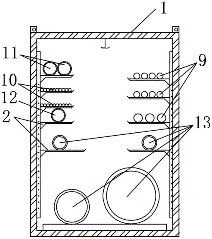 Pipeline connection box and construction method for temporary construction of municipal infrastructure pipelines