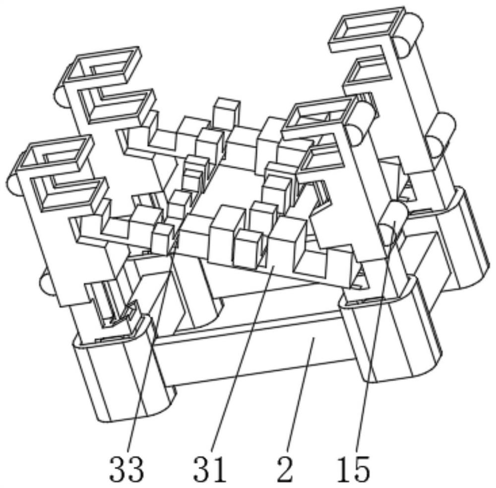 Steel structure supporting frame for constructional engineering