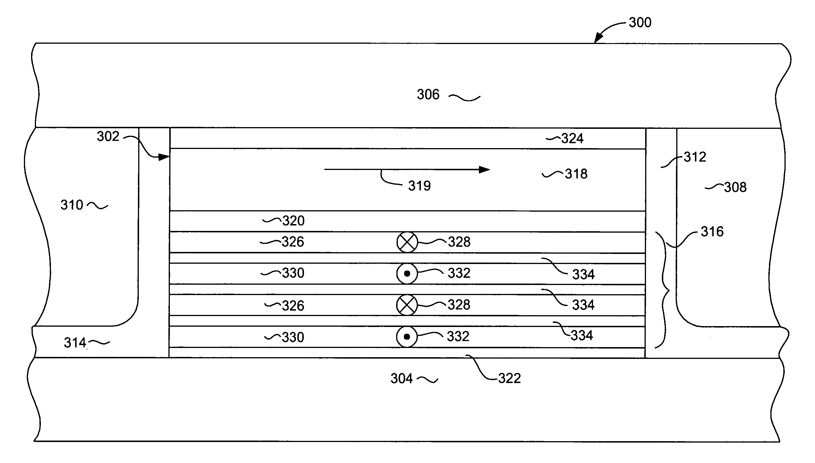 Current perpendicular to plane (CPP) GMR structure having vanadium doped, AP coupled, multi-layered pinned structure