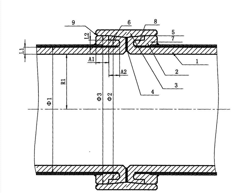 Connection method of ultrahigh molecular weight polyethylene pipelines