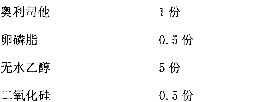 Orlistat tablet and preparation method thereof