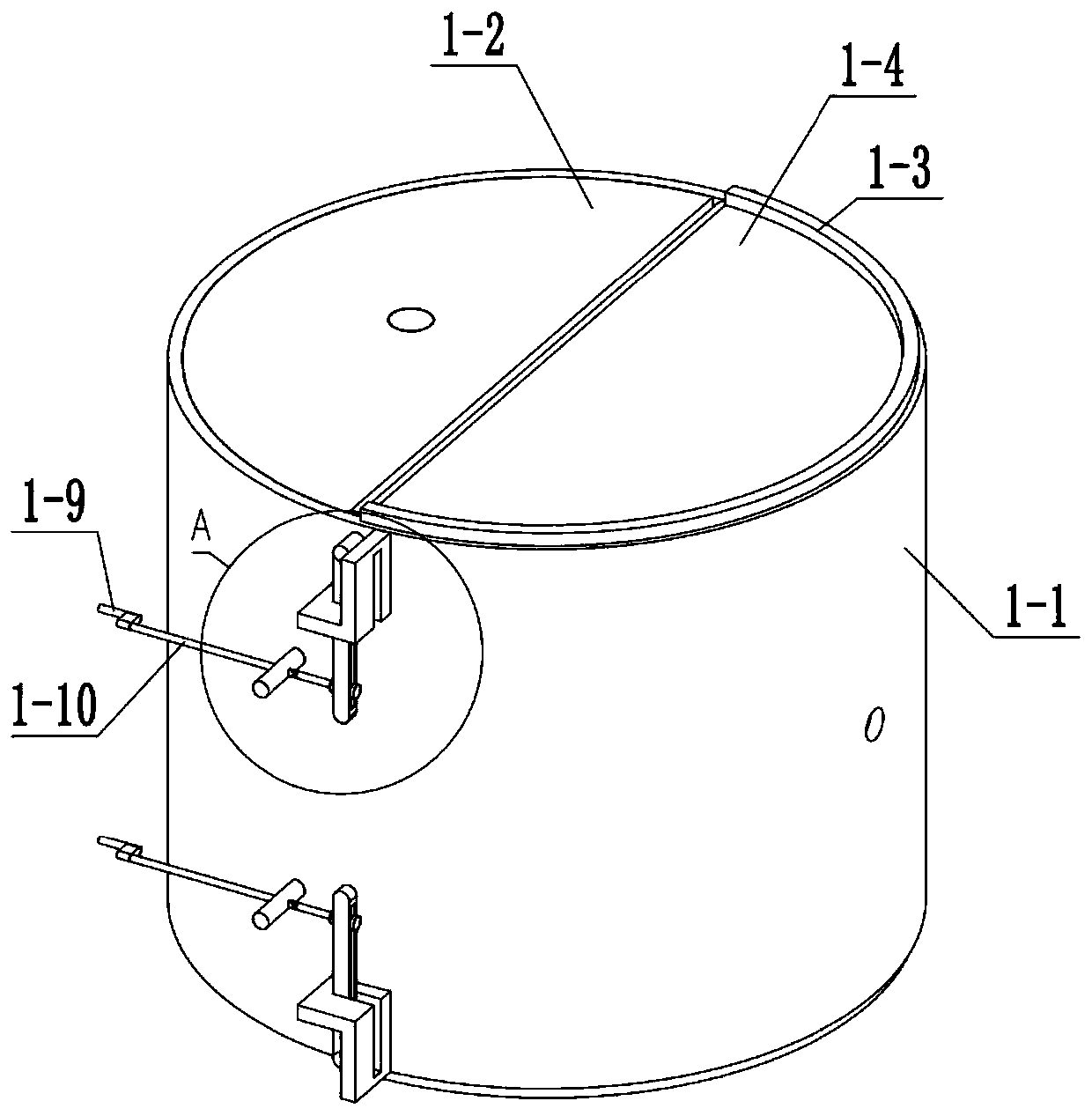 Building concrete mixing device