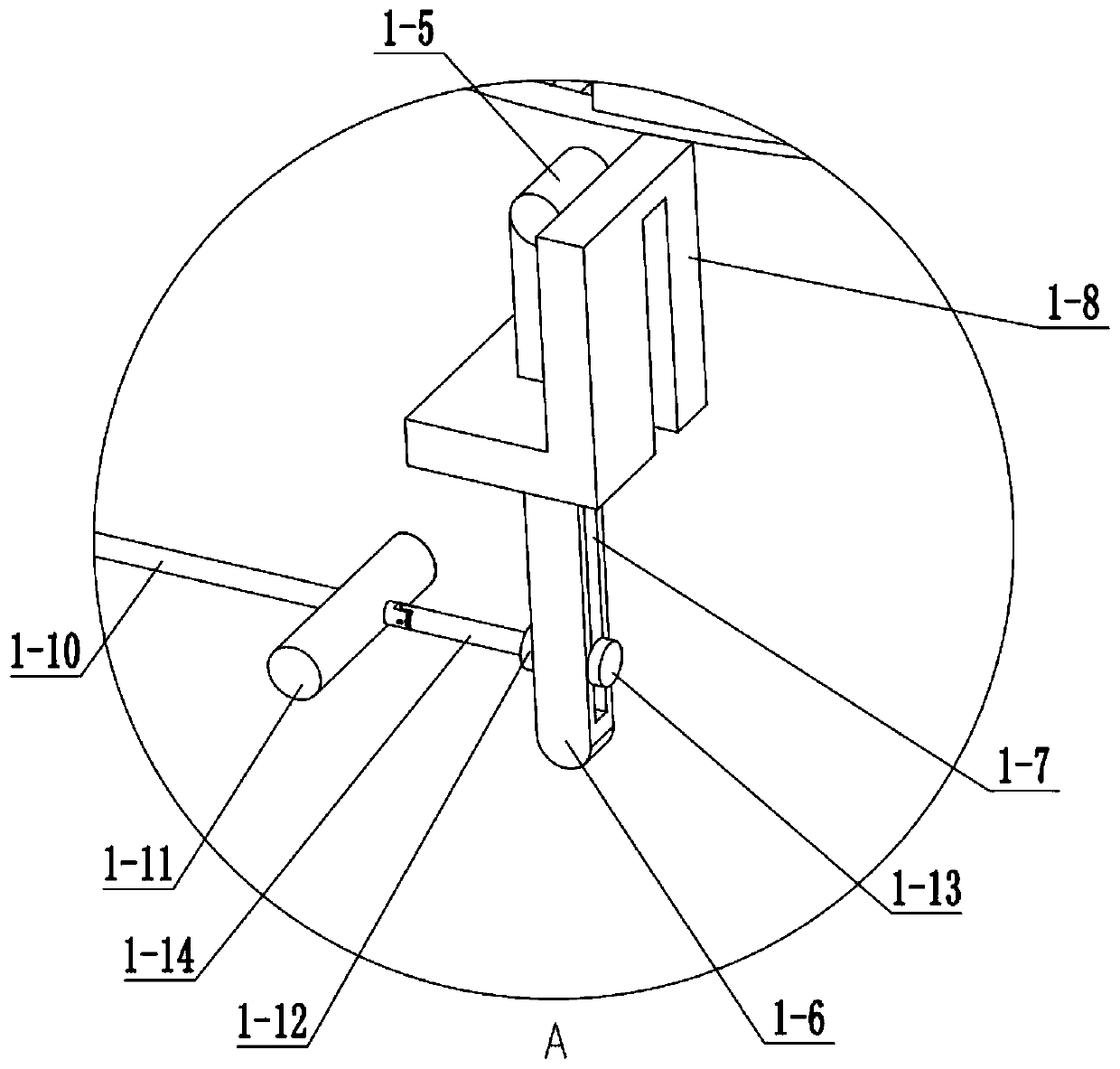 Building concrete mixing device