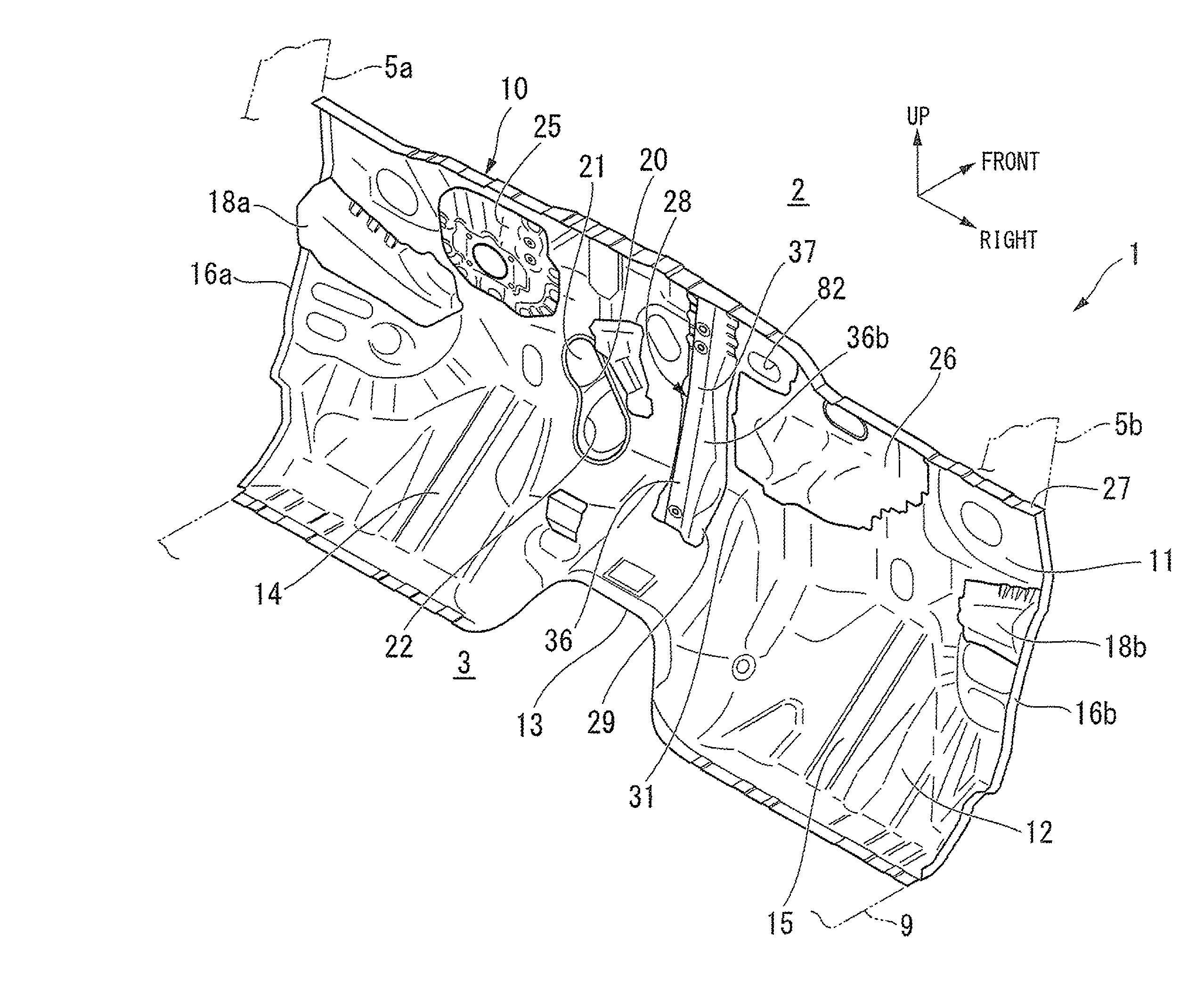 Frontal structure of vehicle