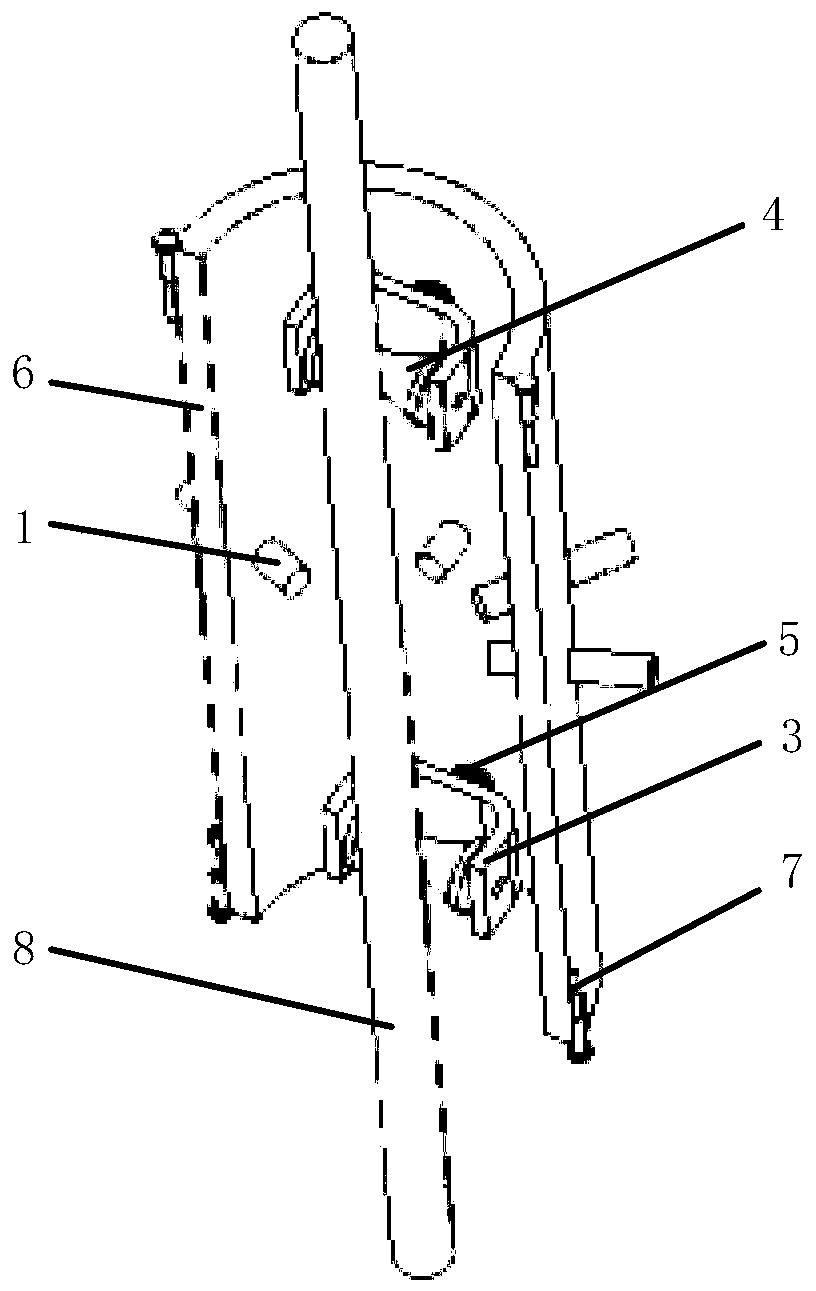 In-service pulsed eddy current detection device and method of damage of mine hoisting steel wire ropes