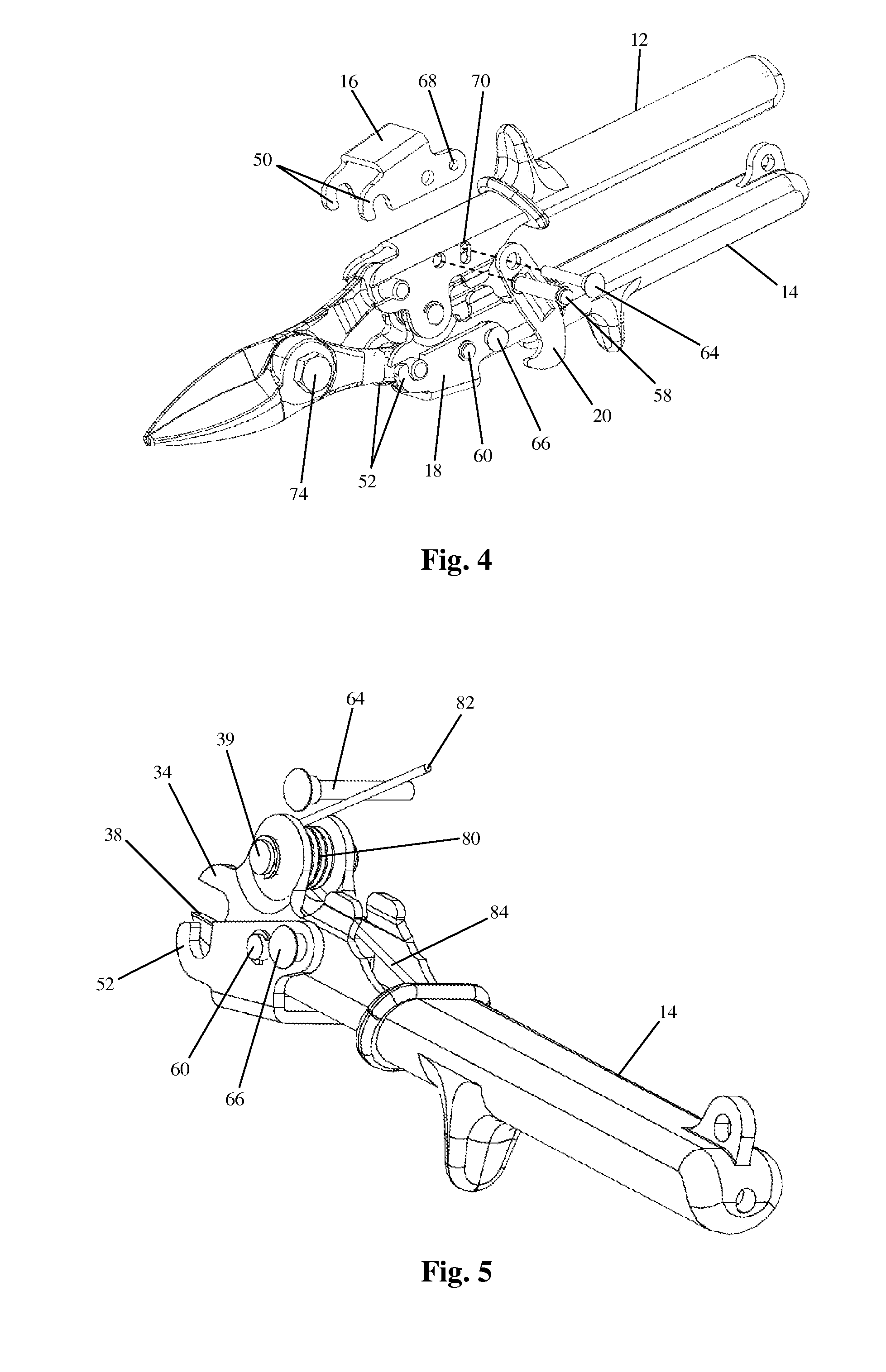 Compound leverage hand tool with interchangeable tool head