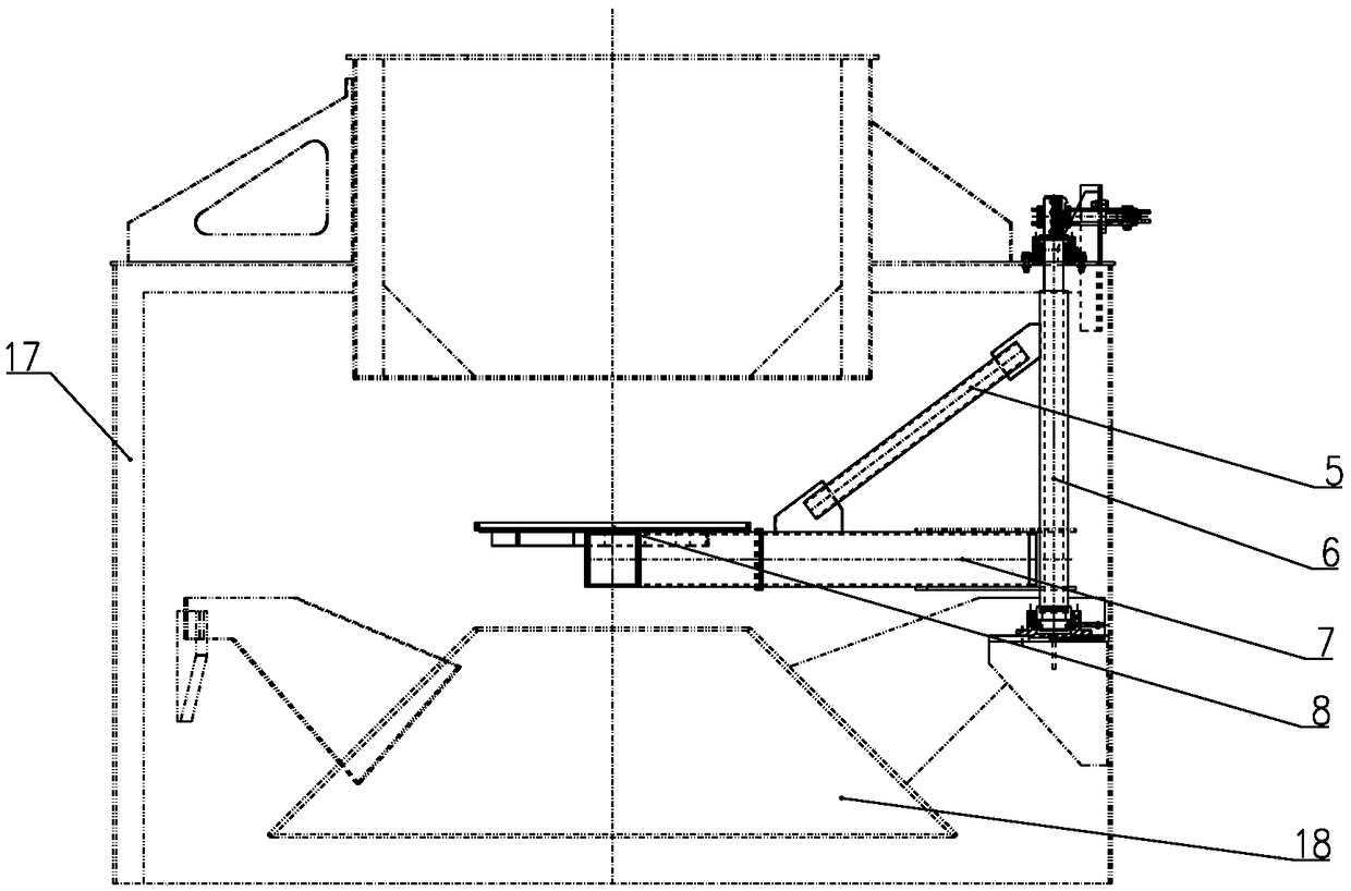 Dynamic plugging device during shaft kiln distribution