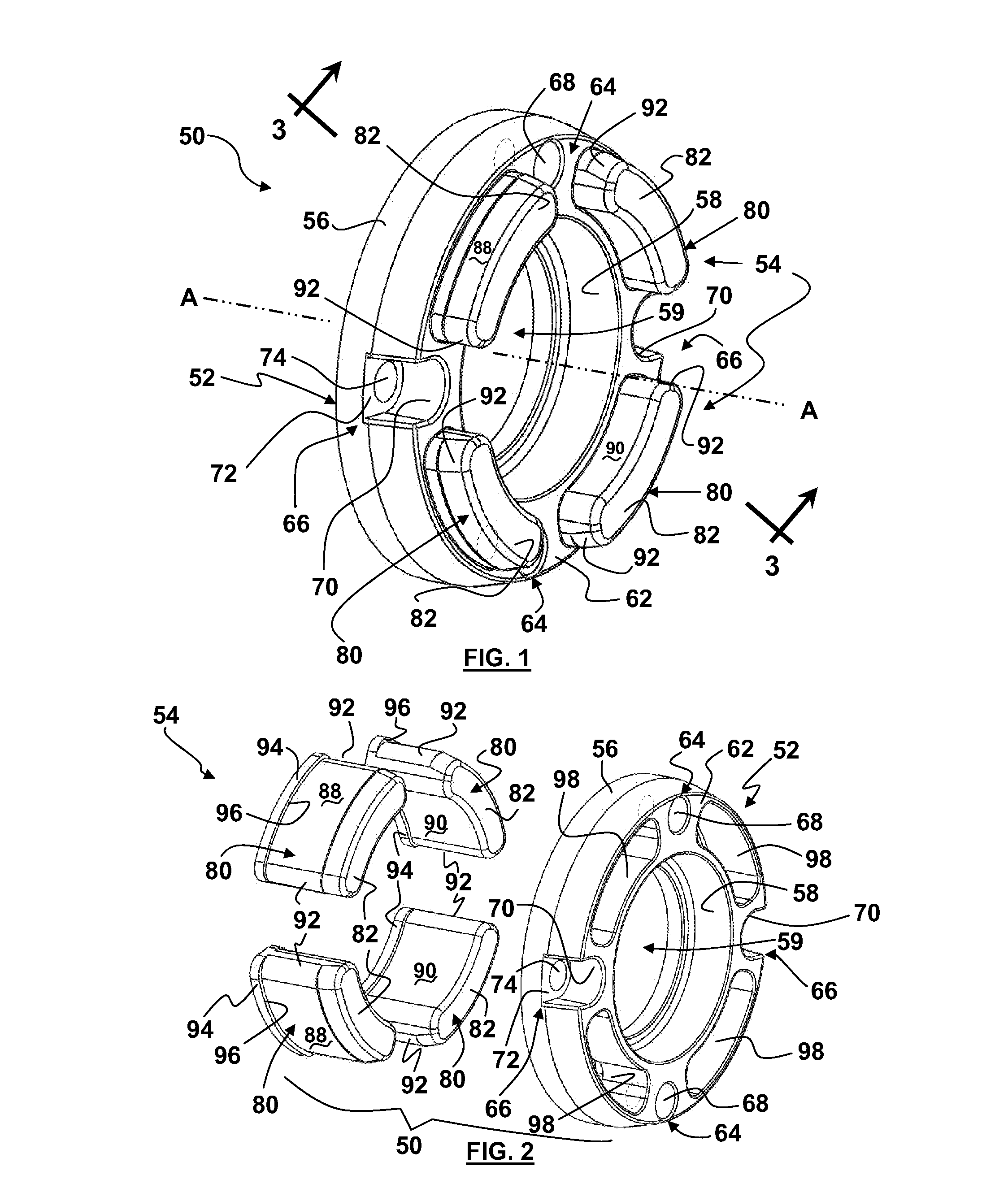 Locating Ring and Method for Positioning Parts