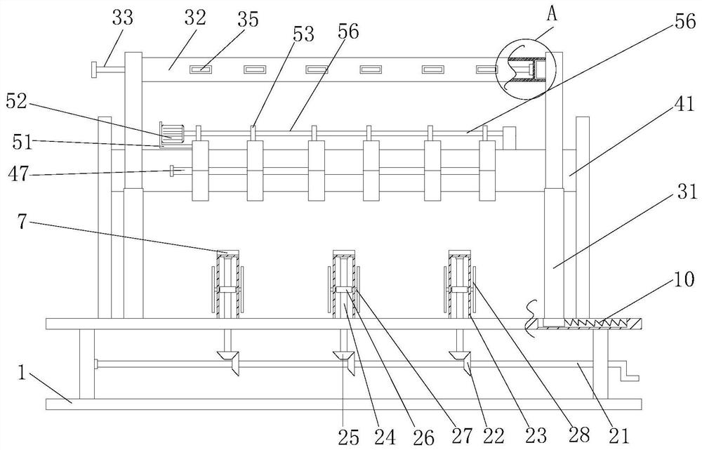 Surface treatment system for three-way pipe fitting after cast molding