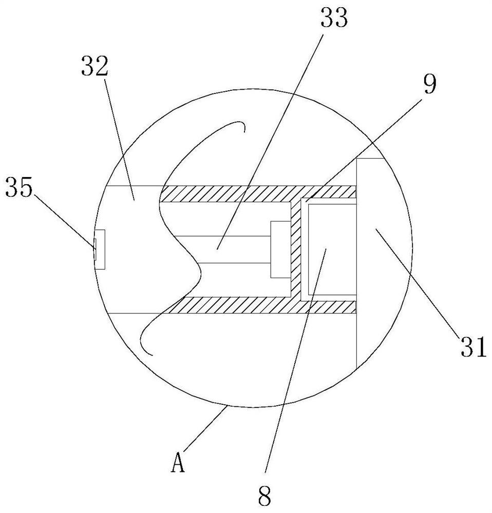 Surface treatment system for three-way pipe fitting after cast molding