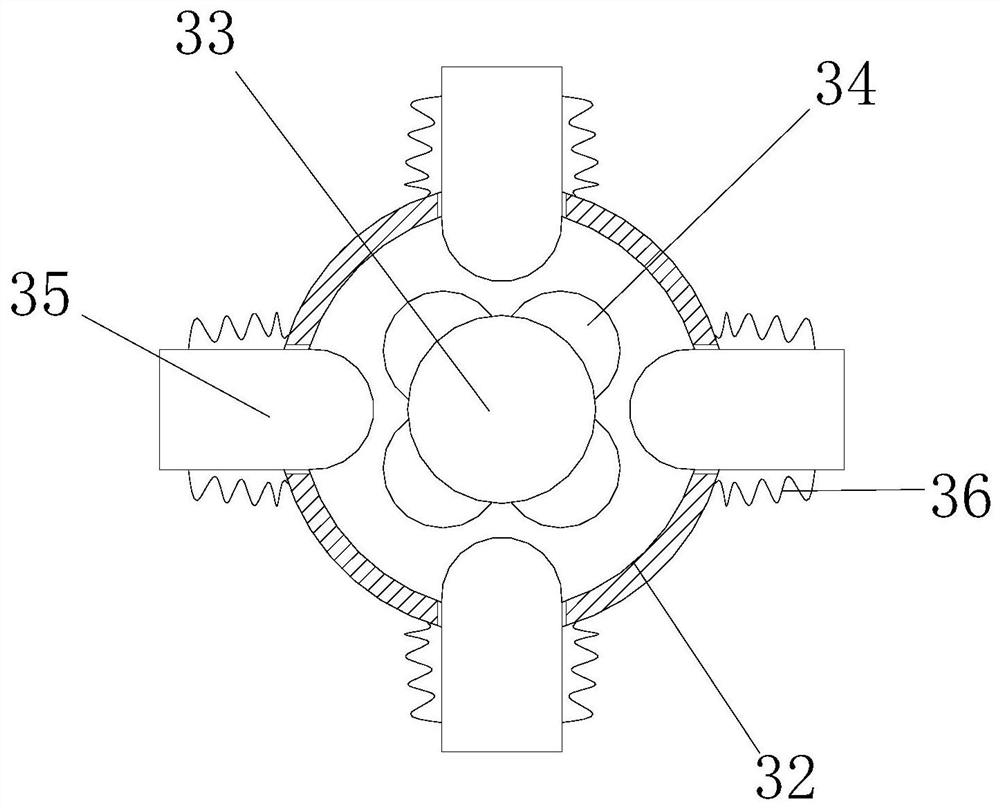 Surface treatment system for three-way pipe fitting after cast molding