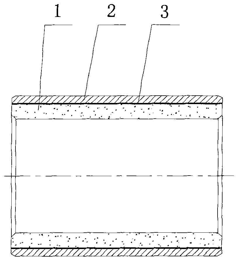 High-performance iron-based powder metallurgy oil-containing self-lubricating bearing and production process thereof